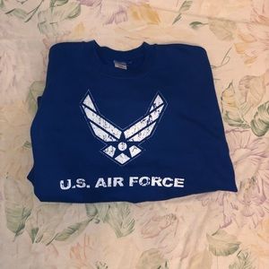 Blue Air Force sweat shirt